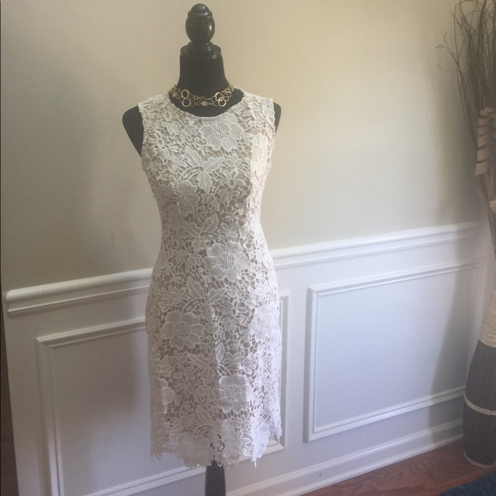 White lace dress